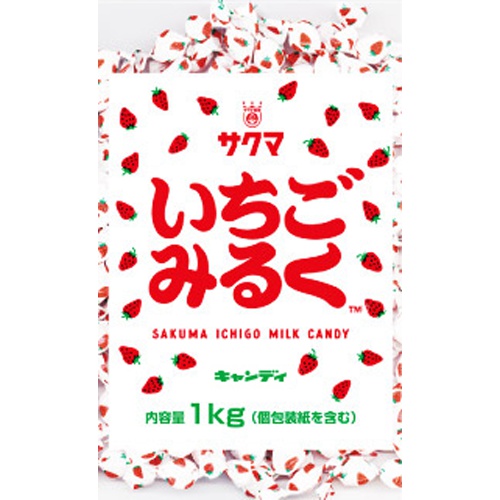 サクマ いちごみるく １ｋｇ □お取り寄せ品 【購入入数１０個】