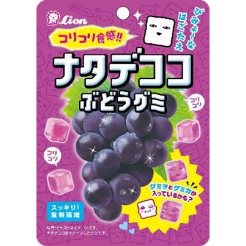 ライオン ナタデココぶどうグミ４０ｇ 【新商品 3/17 発売】 【今月の特売 菓子】 □お取り寄せ品 【購入入数８０個】