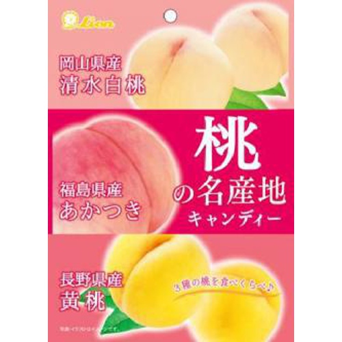 ライオン 桃の名産地キャンディー７１ｇ □お取り寄せ品 【購入入数１８個】