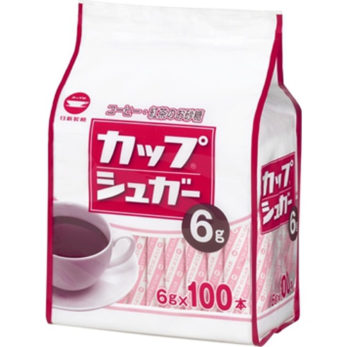カップ カップシュガー６ｇ×１００ △ 【購入入数１２個】