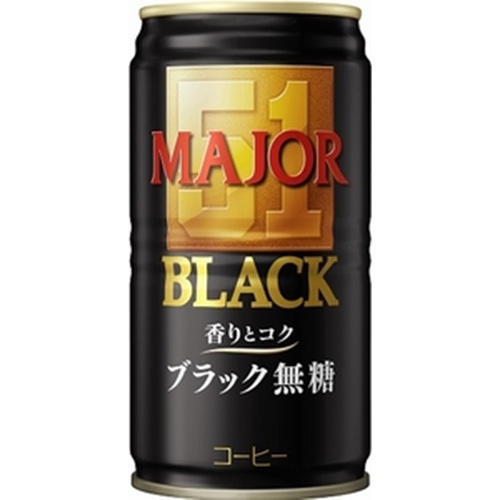 ＵＣＣ ＭＡＪＯＲ香りとコクブラック無糖 １８５ｇ □お取り寄せ品 【購入入数３０個】
