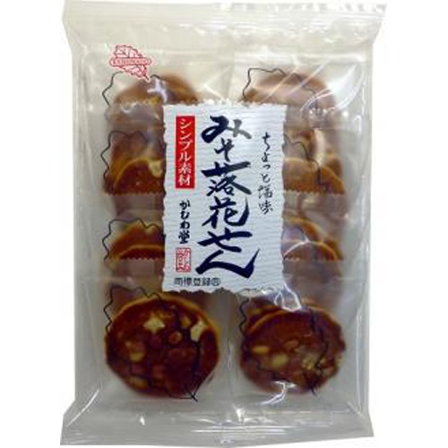 かしわ堂 みそ落花せん １６枚 △ 【購入入数１２個】