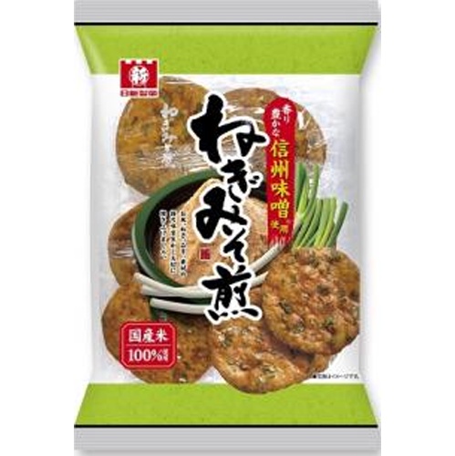 日新製菓 ねぎみそ煎 ６枚 【新商品 4/1 発売】 【今月の特売 菓子】 △ 【購入入数１２個】