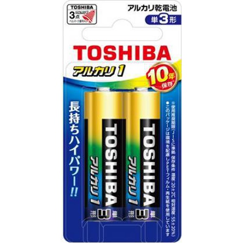 東芝 単３アルカリ（２Ｐ）１０年ＬＲ６ＡＮ２ＢＰ 【今月の特売 雑貨】 △ 【購入入数１０個】