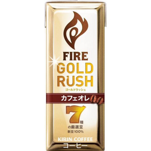 ファイア ゴールドラッシュ カフェオレ紙２００ｍｌ □お取り寄せ品 【購入入数２４個】