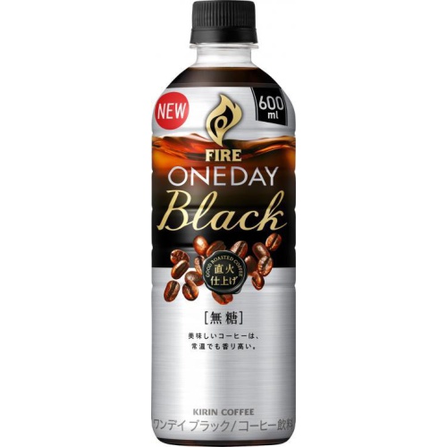 ファイア ワンデイブラック Ｐ６００ｍｌ 【今月の特売 飲料水】 △ 【購入入数２４個】