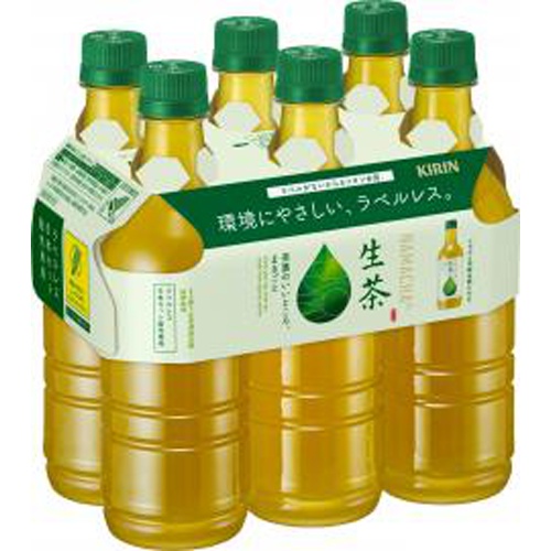 キリン 生茶 Ｐ５２５ｍｌラベルレス６本パック □お取り寄せ品 【購入入数４個】