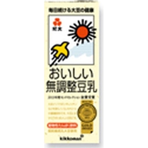 キッコーマン ソイＦ おいしい無調整豆乳紙２００ｍｌ △ 【購入入数１８個】