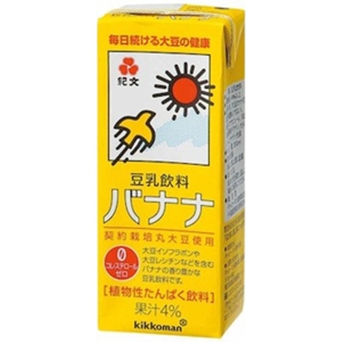 キッコーマン ソイＦ 豆乳飲料バナナ 紙２００ｍｌ □お取り寄せ品 【購入入数１８個】