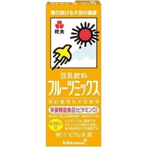 キッコーマン ソイＦ 豆乳飲料Ｆミックス紙２００ｍｌ □お取り寄せ品 【購入入数１８個】