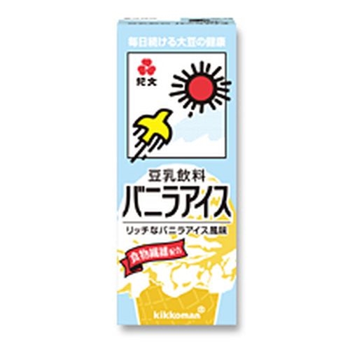 キッコーマン ソイＦ 豆乳飲料バニラアイス 紙２００ｍｌ □お取り寄せ品 【購入入数１８個】