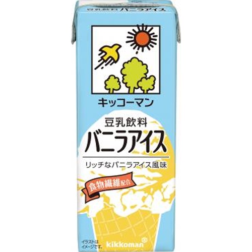 キッコーマン ソイＦ 豆乳飲料バニラアイス 紙２００ｍｌ △ 【購入入数１８個】