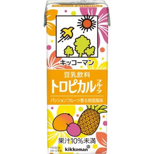 キッコーマン ソイＦ豆乳飲料トロピカルフルーツ２００ｍｌ 【新商品 4/1 発売】 □お取り寄せ品 【購入入数１８個】