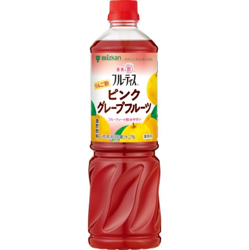 ミツカン 業フルりんご酢ピンクグレープフルーツ１Ｌ 【今月の特売 飲料水】 □お取り寄せ品 【購入入数８個】