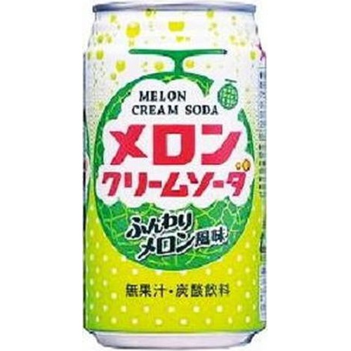 富永貿易 メロンクリームソーダ ３５０ｍｌ △ 【購入入数２４個】