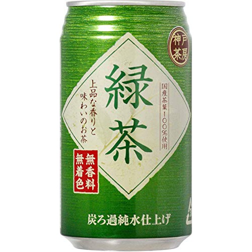 富永貿易 神戸茶房緑茶 ３４０ｇ □お取り寄せ品 【購入入数２４個】