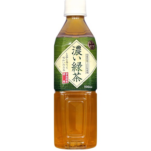富永貿易 神戸茶房 濃い緑茶Ｐ５００ｍｌ ×24