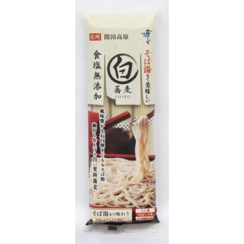 はくばく そば湯までおいしい蕎麦白２７０ｇ  【購入入数１０個】