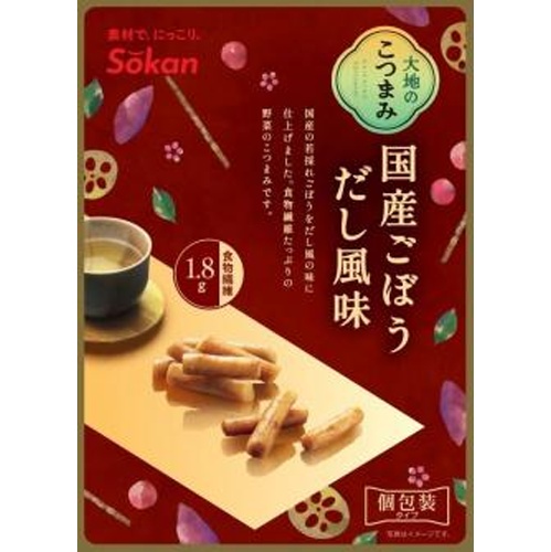 壮関 大地のこつまみ国産ごぼうだし風味 ６５ｇ □お取り寄せ品 【購入入数７２個】