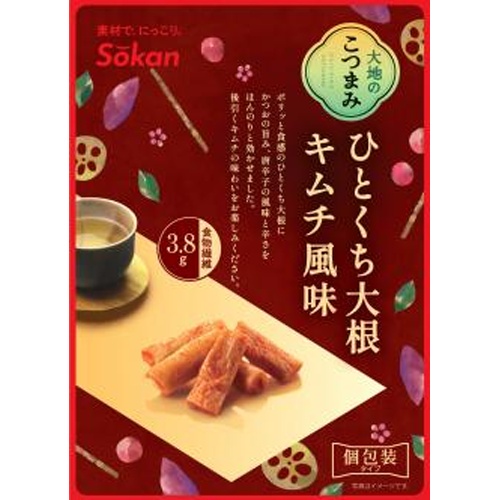 壮関 大地のこつまみ ひとくち大根キムチ風味６５ｇ 【新商品 3/24 発売】 □お取り寄せ品 【購入入数７２個】