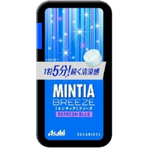 アサヒグループ食品 ミンティアブリーズ リフレッシュブルー 【今月の特売 菓子】 △ 【購入入数８個】