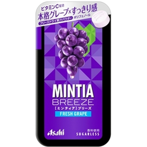アサヒグループ食品 ミンティアブリーズ フレッシュグレープ 【今月の特売 菓子】 △ 【購入入数８個】