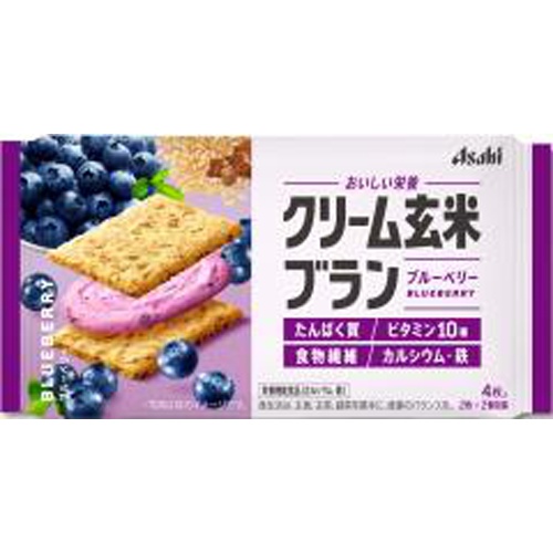 アサヒグループ食品 クリーム玄米ブランブルーベリー ７２ｇ △ 【購入入数６個】