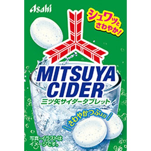 アサヒグループ食品 三ツ矢サイダータブレット 小箱２７ｇ 【新商品 3/24 発売】 □お取り寄せ品 【購入入数８０個】