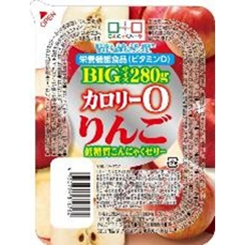 ヨコオ カロリー０低糖質りんごゼリー ２８０ｇ □お取り寄せ品 【購入入数３６個】