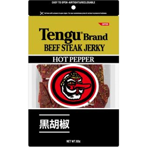 テング ビーフステーキジャーキーホット９３ｇ □お取り寄せ品 【購入入数２４個】