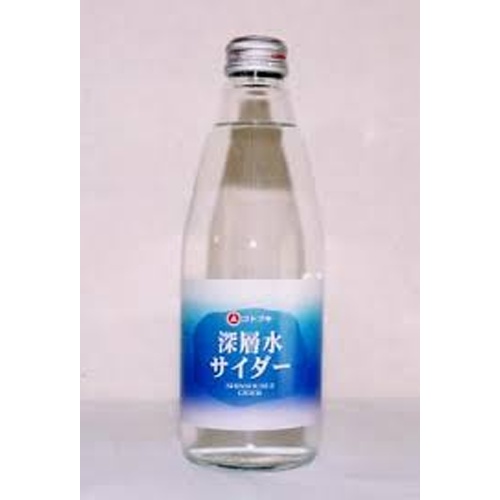 鈴木鉱泉 深層水サイダー 瓶３５０ｍｌ △ 【購入入数２０個】