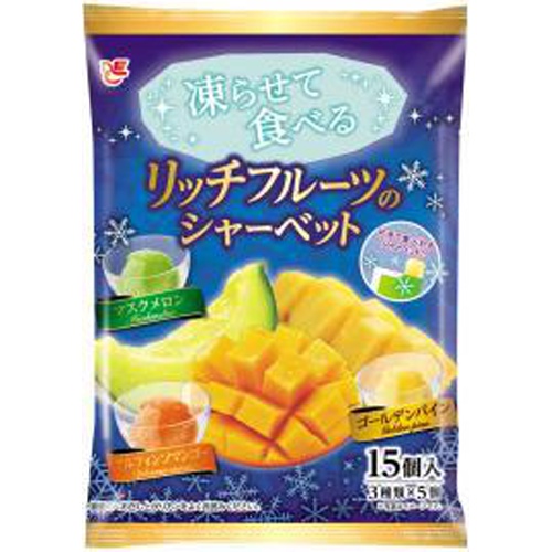 エース 凍らせて食べるリッチフルーツのシャーベット □お取り寄せ品 【購入入数１６個】（入荷までお時間がかかります）