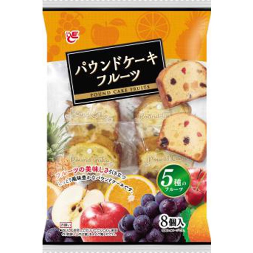 エース パウンドケーキフルーツ１個 □お取り寄せ品 【購入入数８個】（入荷までお時間がかかります）