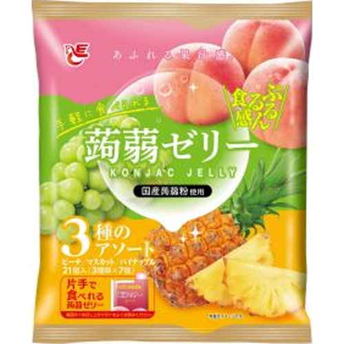 エース 蒟蒻ゼリー ピーチ・マスカット・パイン △ 【購入入数１２個】