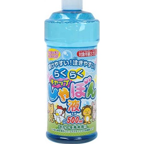 池田 楽々キャップしゃぼん液 ５００ｍｌ □お取り寄せ品 【購入入数３６個】