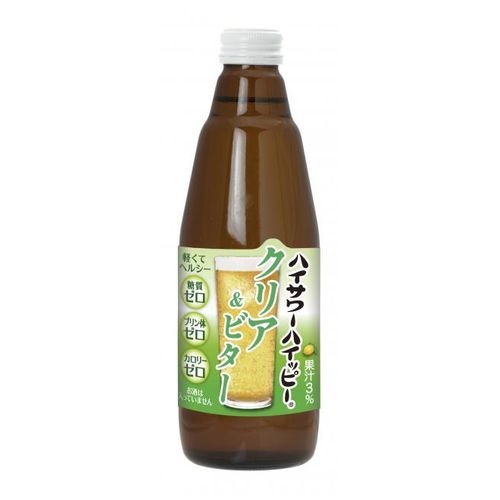 ハイサワー ハイッピークリア＆ビター３５０ｍｌ □お取り寄せ品 【購入入数１２個】