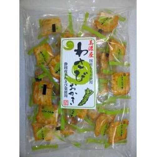 美濃屋 わさびおかき ８０ｇ △ 【購入入数１２個】