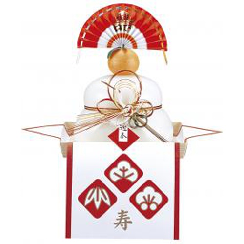 マルシン ３号切餅入お供え餅 金三方付 １ｋｇ □お取り寄せ品 【購入入数２個】