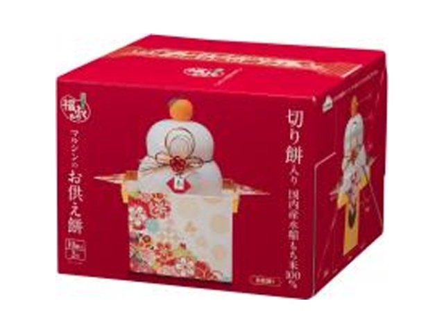 マルシン 花かざり２号切餅入 お供え餅 【新商品 9/11 発売】【数量限定】 □お取り寄せ品 【購入入数６個】