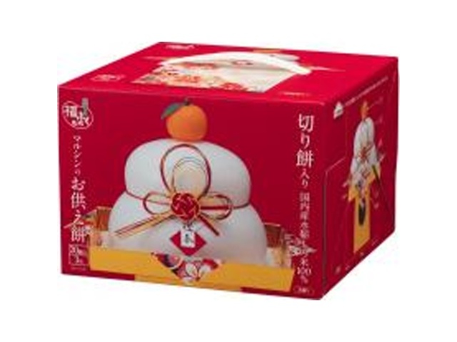 マルシン 花かざり３号切餅入 お供え餅 【新商品 9/11 発売】【数量限定】 □お取り寄せ品 【購入入数２個】