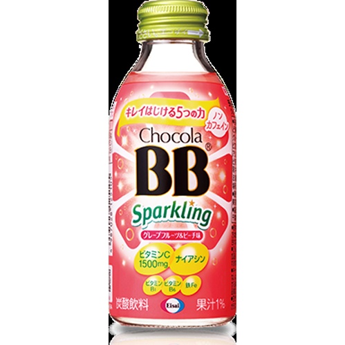 チョコラＢＢスパーク ＧＦ＆ピーチ１４０ｍｌ □お取り寄せ品 【購入入数２４個】