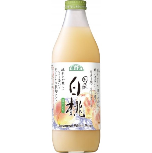 マルカイ 順造選国産白桃 瓶１０００ｍｌ □お取り寄せ品 【購入入数６個】