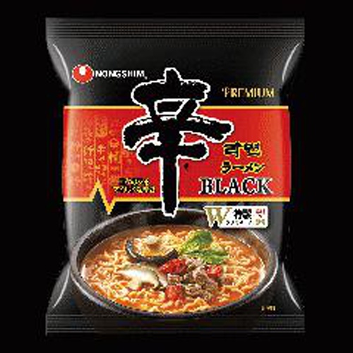 農心 辛ラーメンＢＬＡＣＫ 袋 □お取り寄せ品 【購入入数４０個】