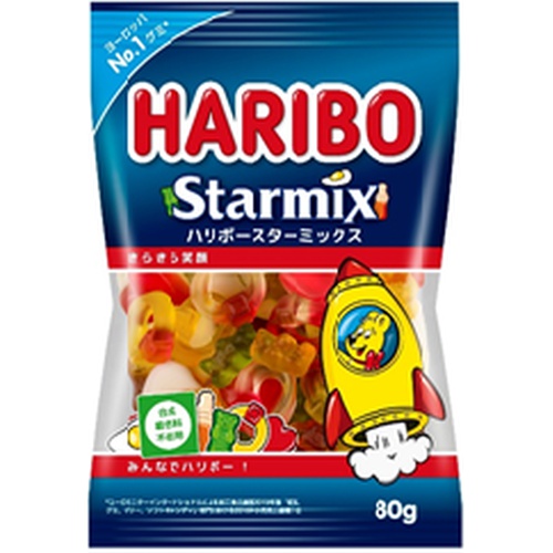 ハリボー スターミックス ８０ｇ □お取り寄せ品 【購入入数８０個】